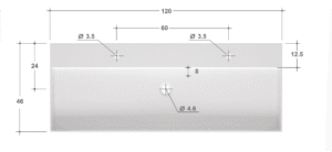 AMIA Solid Surface Cabo Waschtisch 10,9