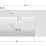 AMIA Solid Surface Cabo Waschtisch 10,12