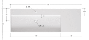 AMIA Solid Surface Cabo Waschtisch 10,14