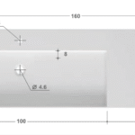 AMIA Solid Surface Cabo Waschtisch 10,16