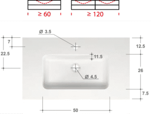 AMIA Solid Surface Soft Waschtisch